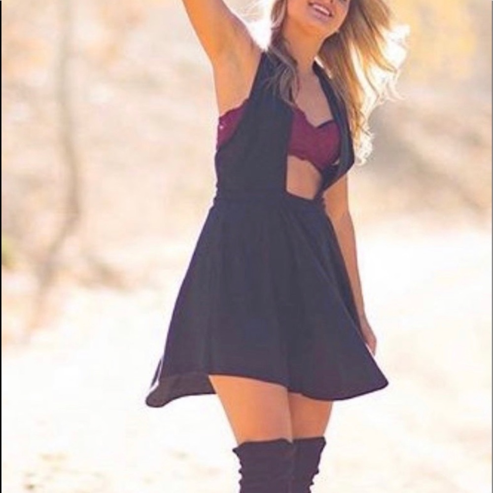 Black nasty gal dress small